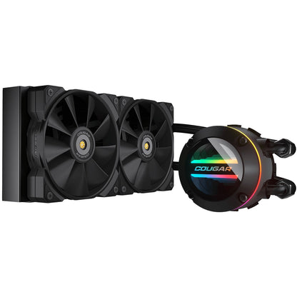 K COUGAR CPU Wasserkühlung Poseidon-GT 240. ARGB. Schwarz