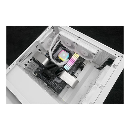 K CORSAIR WAK Cooling iCUE H100i RGB ELITE WHITE 240mm