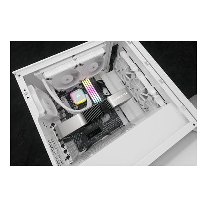 K CORSAIR WAK Cooling iCUE H100i RGB ELITE WHITE 240mm