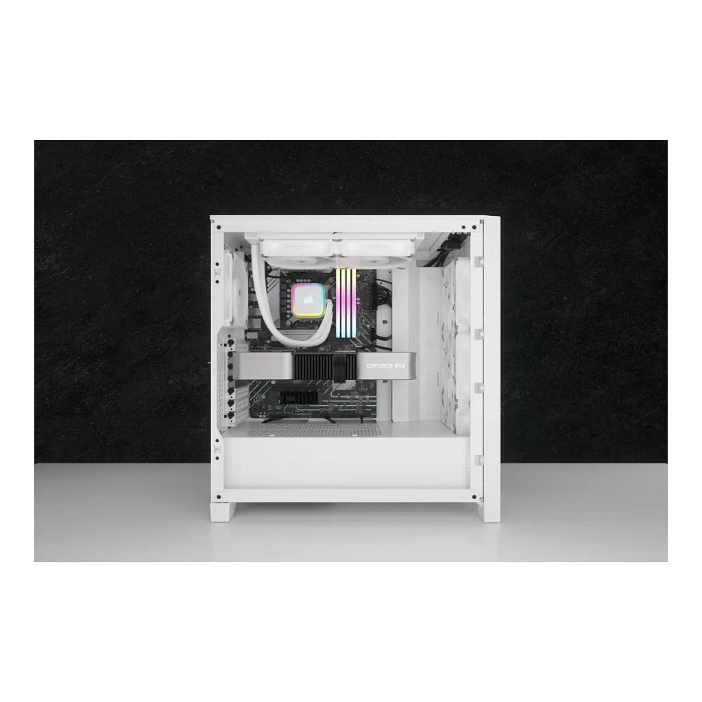 K CORSAIR WAK Cooling iCUE H100i RGB ELITE WHITE 240mm