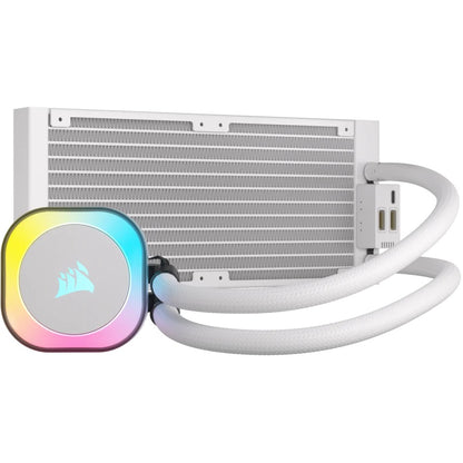 K CORSAIR WAK Cooling iCUE LINK H100i WHITE RGB AIO 240mm