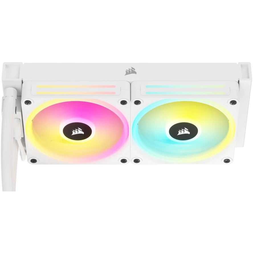 K CORSAIR WAK Cooling iCUE LINK H100i WHITE RGB AIO 240mm