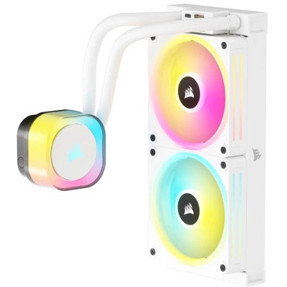 K CORSAIR WAK Cooling iCUE LINK H100i WHITE RGB AIO 240mm