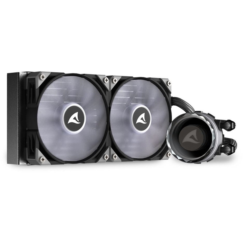 K Sharkoon Wasserkühlung S80 RGB 2 Lüfter 240mm schwarz