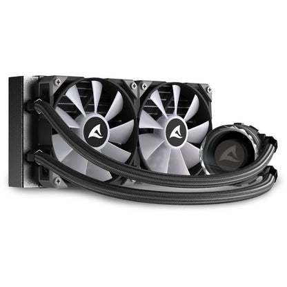 K Sharkoon Wasserkühlung S80 RGB 2 Lüfter 240mm schwarz