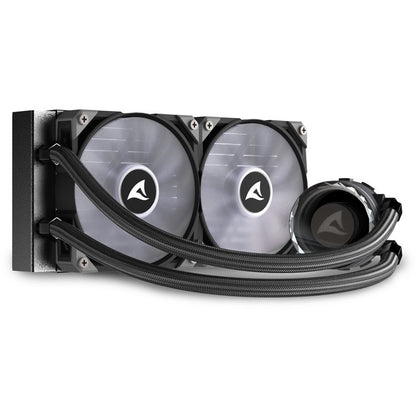 K Sharkoon Wasserkühlung S80 RGB 2 Lüfter 240mm schwarz