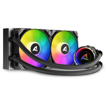 K Sharkoon Wasserkühlung S80 RGB 2 Lüfter 240mm schwarz