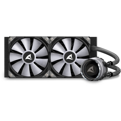 K Sharkoon Wasserkühlung S80 RGB 2 Lüfter 240mm schwarz