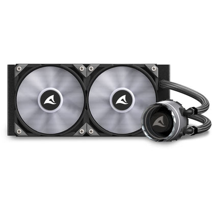 K Sharkoon Wasserkühlung S80 RGB 2 Lüfter 240mm schwarz