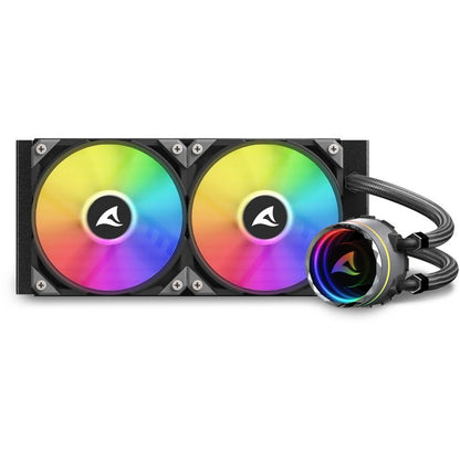 K Sharkoon Wasserkühlung S80 RGB 2 Lüfter 240mm schwarz