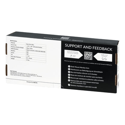 ARCTIC Monitorhalterung X1 (1xMonitorhalterung) black