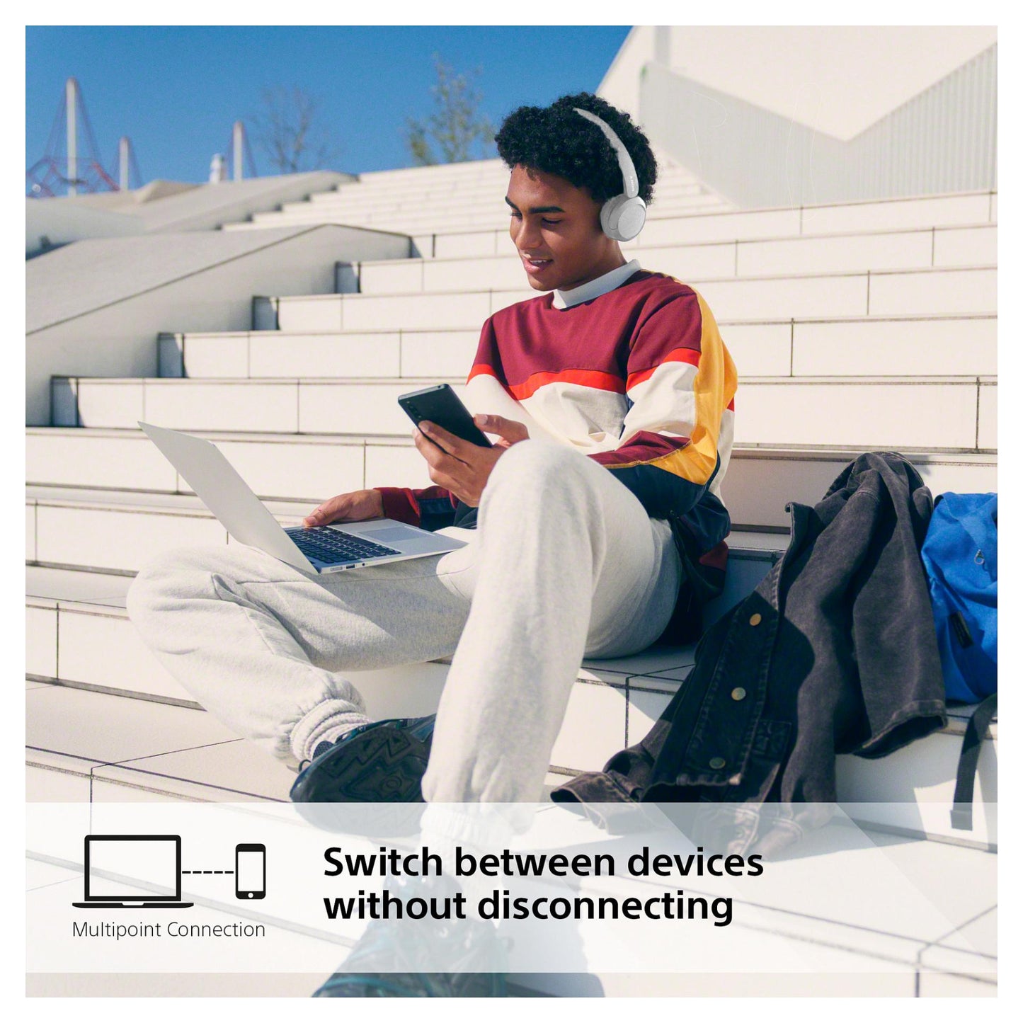 Sony WH-CH520W wei