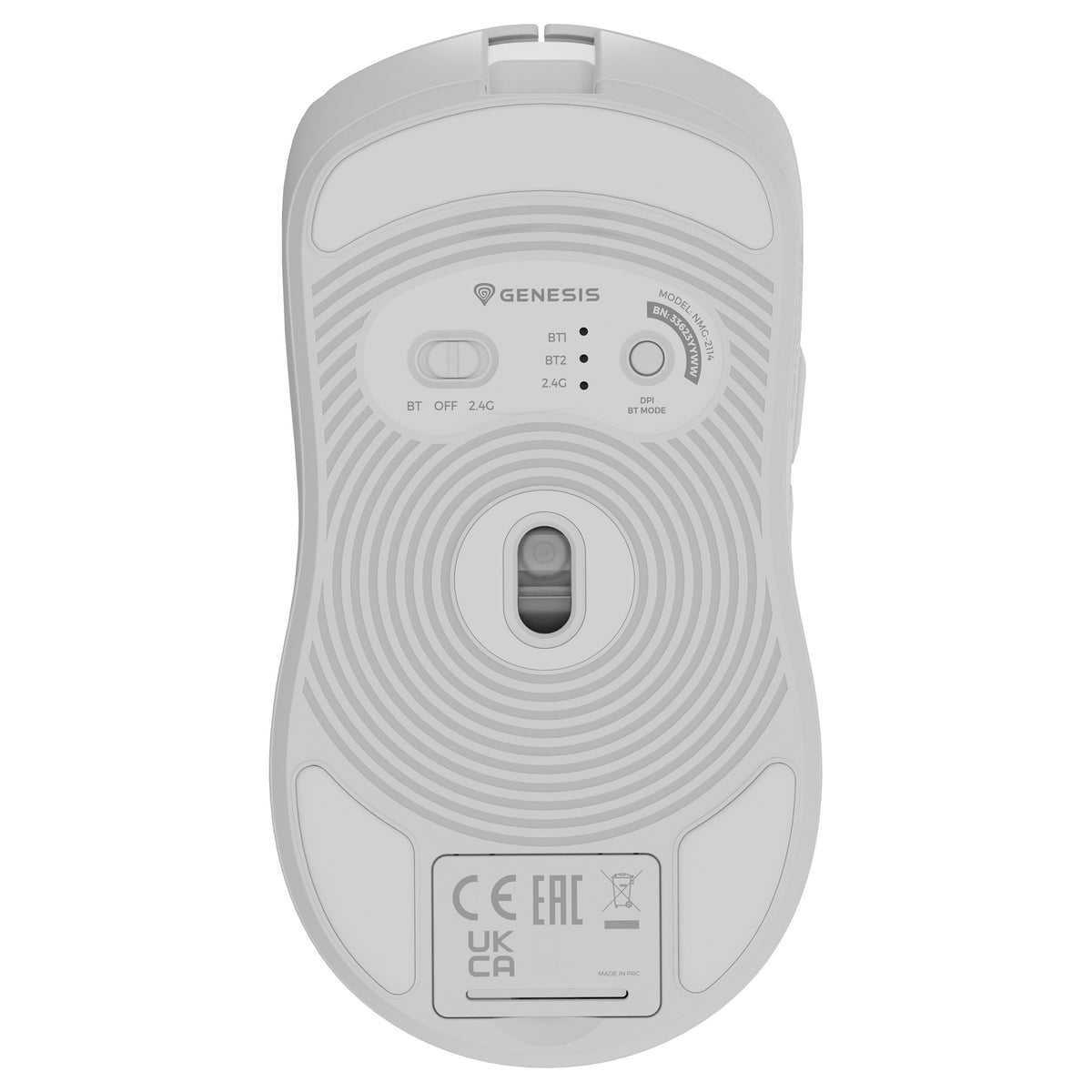 Genesis Gaming Maus ZIRCON 500 kabellos weiß