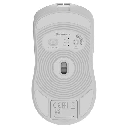 Genesis Gaming Maus ZIRCON 500 kabellos weiß