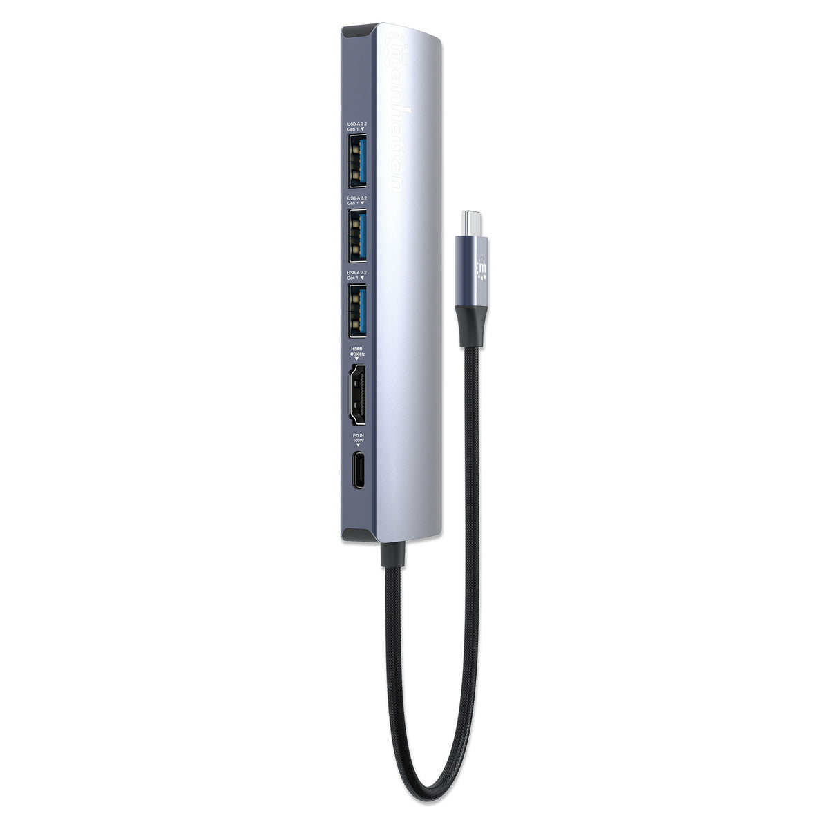 MANHATTAN 6-in-1 4K USB-C Dockingstation 1xHDMI 3xUSB 5 Gb/s