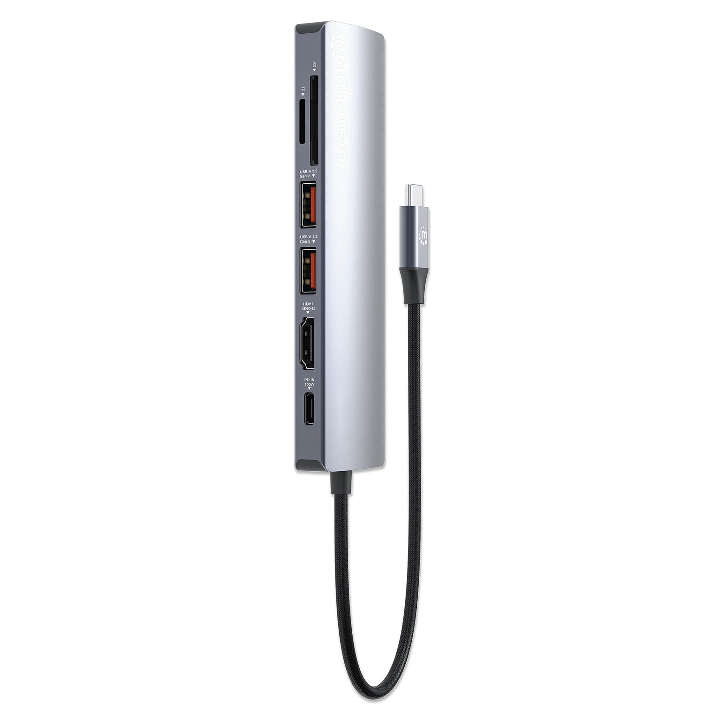 MANHATTAN 7-in-1 4K USB-C Dockingstation 1xHDMI 2xUSB 10Gb/s