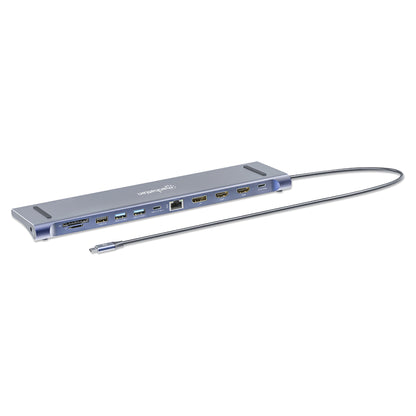 MANHATTAN Dockingstation 12-in-1 4K 1xHDMI 2xDP 3xUSB-A