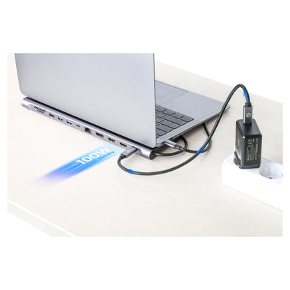 MANHATTAN Dockingstation 12-in-1 4K 1xHDMI 2xDP 3xUSB-A