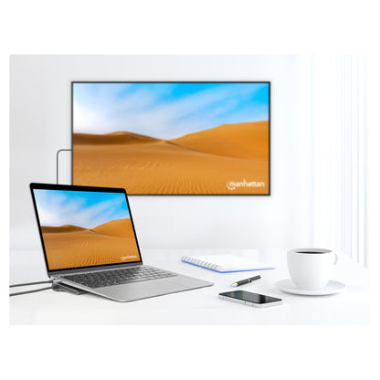 MANHATTAN Dockingstation 12-in-1 4K 1xHDMI 2xDP 3xUSB-A