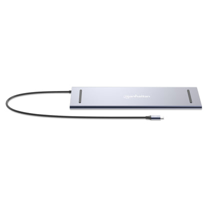 MANHATTAN Dockingstation 12-in-1 4K 1xHDMI 2xDP 3xUSB-A