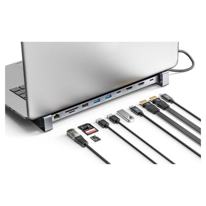 MANHATTAN 10-in-1 4K USB-C PD Dockingstation 2xHDMI