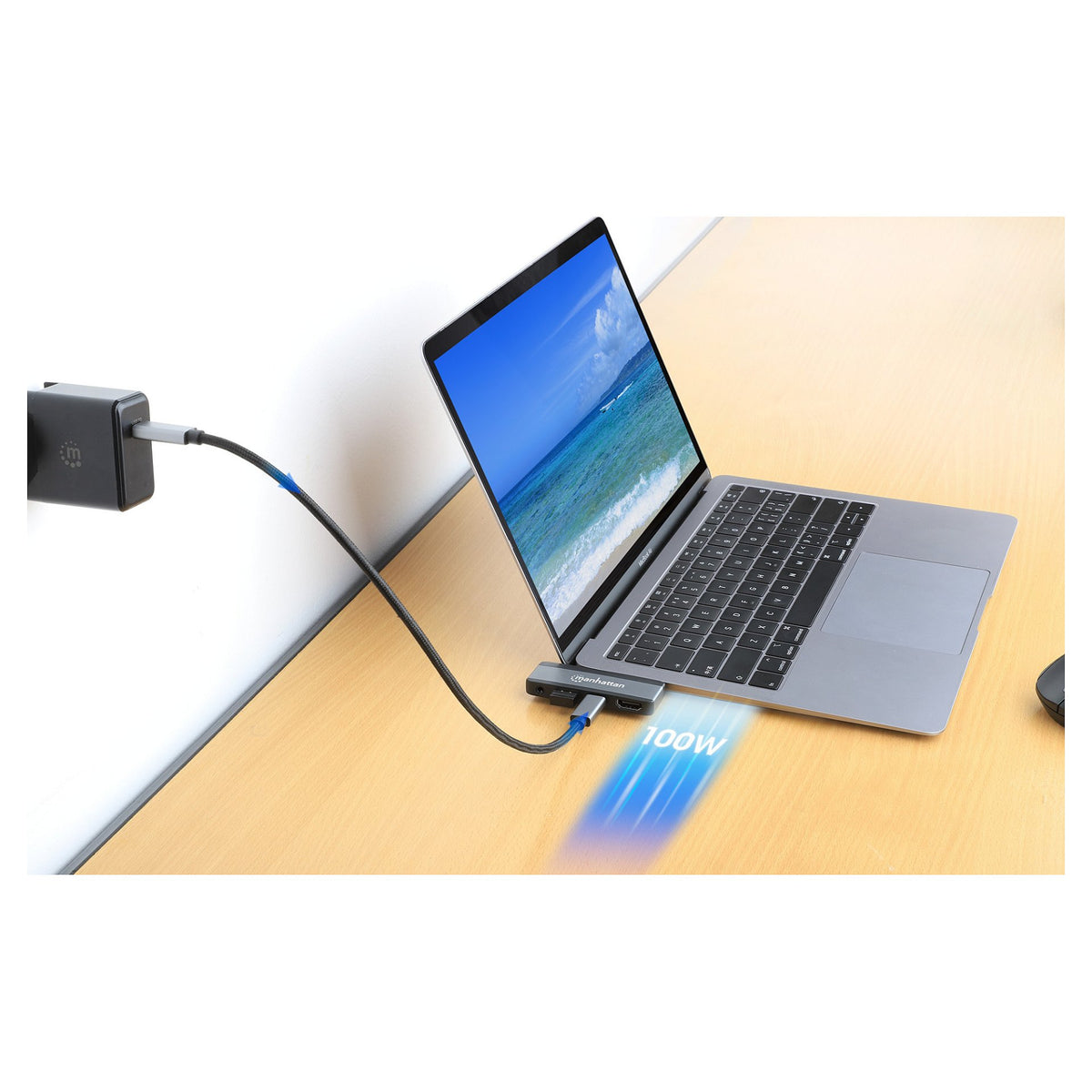 MANHATTAN USB-C PD auf HDMI 4-in-1 Mobile Dockingstation