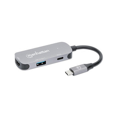 MANHATTAN USB-C auf HDMI 3-in-1 Docking-Konverter mit PD