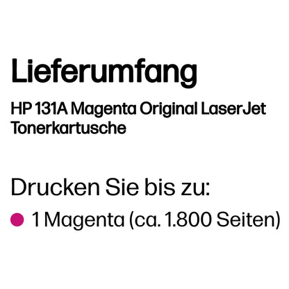 HP 131A original Toner cartridge CF213A magenta standard capacity 1.800 pages