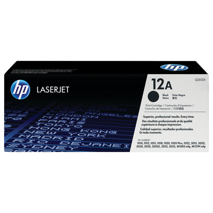 HP 12A original LaserJet original Toner cartridge Q2612A black standard capacity 2.000 pages 1-pack