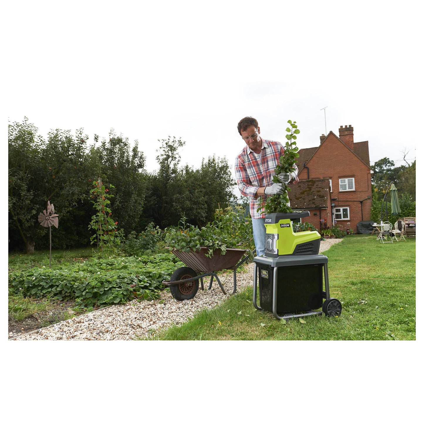 Ryobi RSH3045U 3000 W Elektro-Leisehäcksler