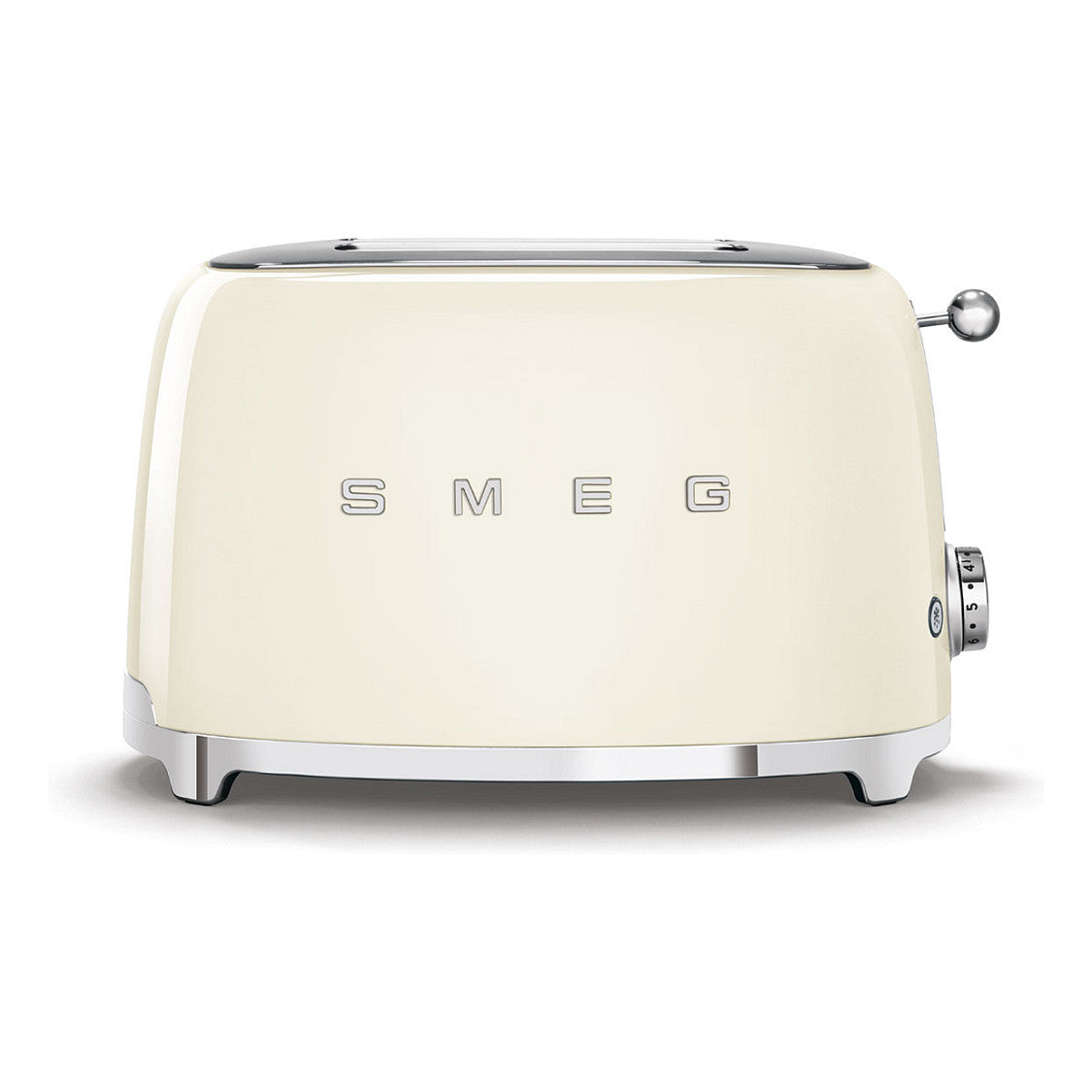 SMEG Toaster 2-Schlitz kompakt 50s Style TSF01CREU, Creme, Hochglanz
