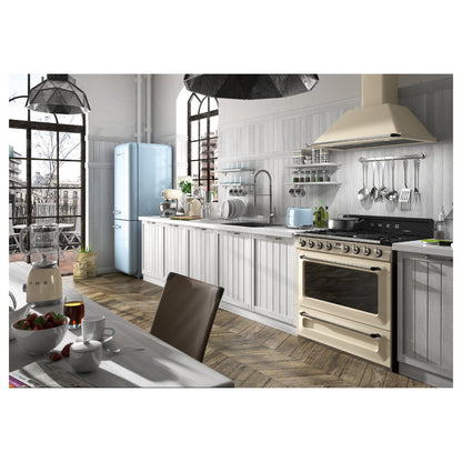 SMEG Toaster 2-Schlitz kompakt 50s Style TSF01CREU, Creme, Hochglanz