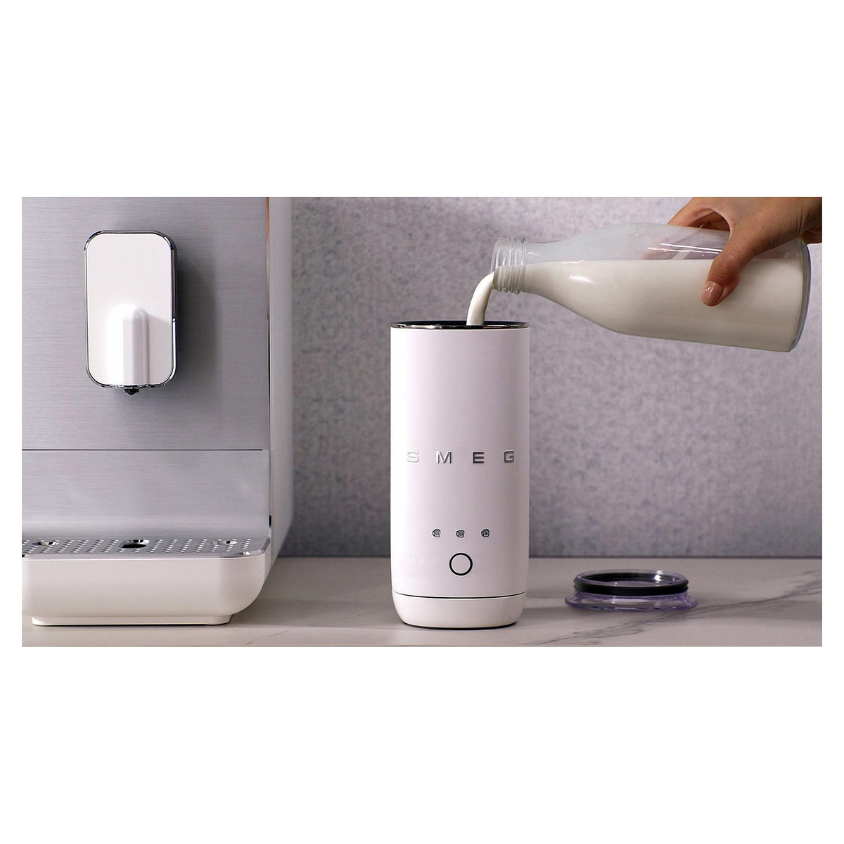 SMEG Espressomaschine BCC11WHMEU weiß/grau