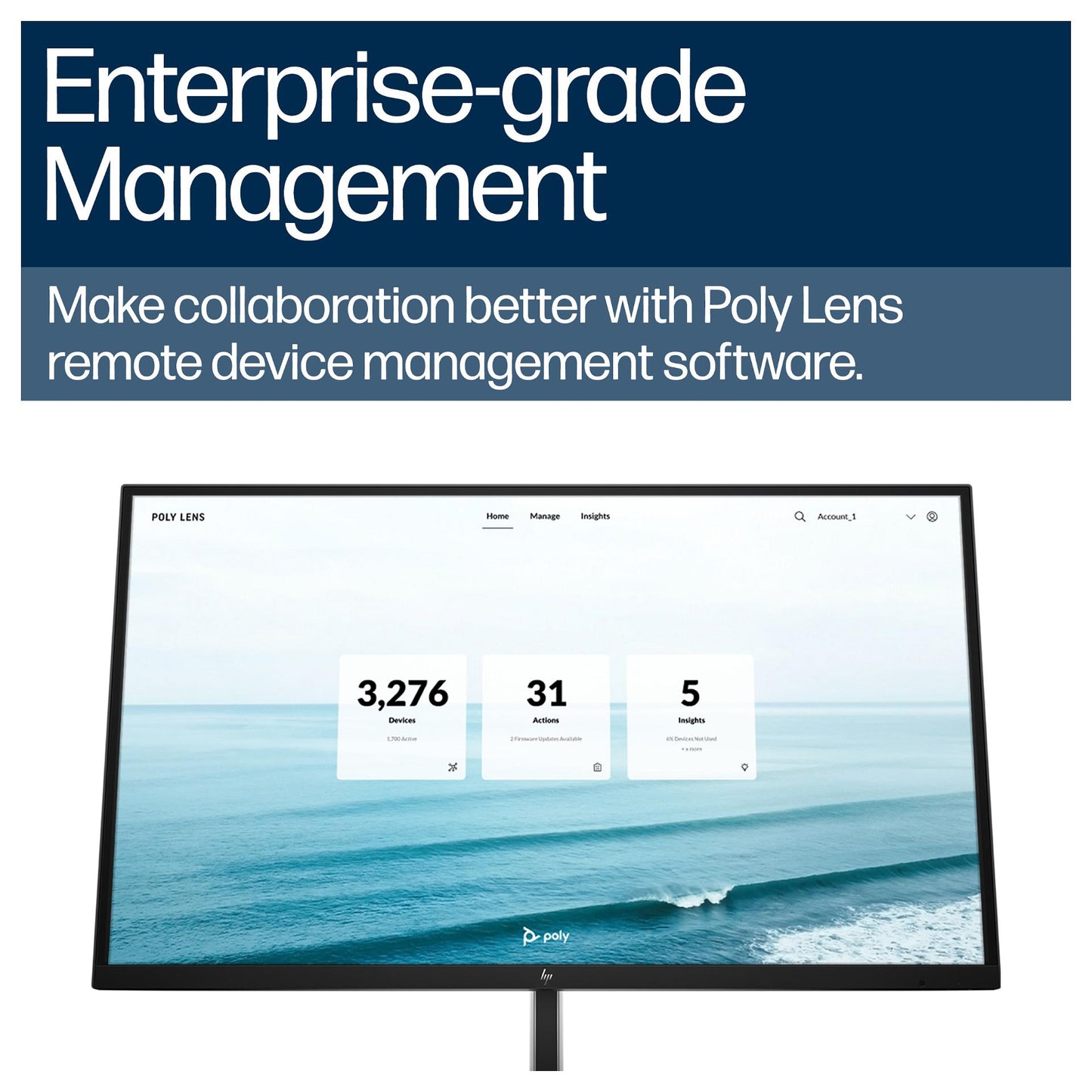 HP Poly Studio V12 USB Video Bar No Power Supply EMEA INTL English Loc Euro plug
