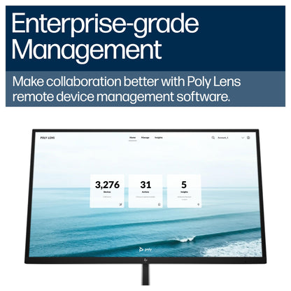 HP Poly Studio V12 USB Video Bar No Power Supply EMEA INTL English Loc Euro plug