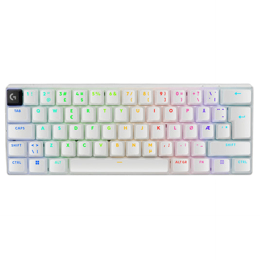 LOGITECH PRO X 60 LIGHTSPEED Wireless Gaming Keyboard Tactile - White - NORDIC-613 (PAN)