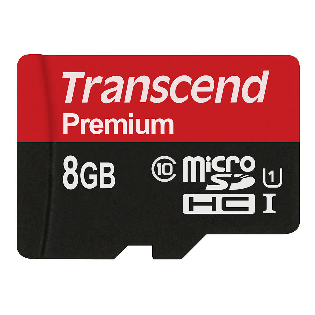 CARD microSD Card 8GB Transcend SDHC UHS1 (ohne Adapter)