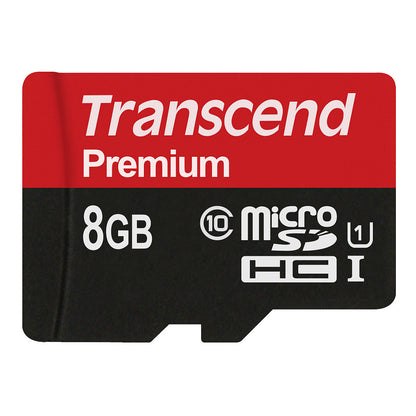 CARD microSD Card 8GB Transcend SDHC UHS1 (ohne Adapter)