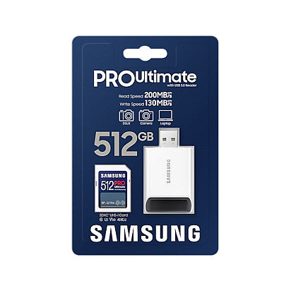 CARD Card 512GB Samsung XC PRO Ultimate (CL10) Reader retail