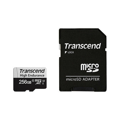 CARD microSD Card 256GB Transcend SDXC USD350V w/adapter