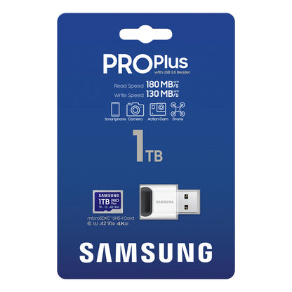 CARD Micro Card 1TB Samsung sdxc PRO Plus (2024) Reader retail