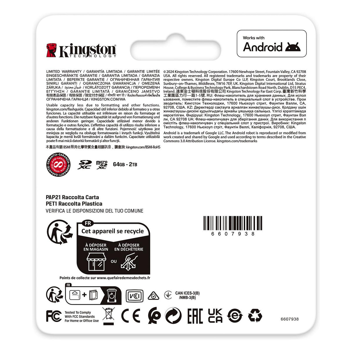 CARD Kingston 128GB microXC Canvas Go Plus Gen4 200MB/s A2 U3 V30 Card + Adapter