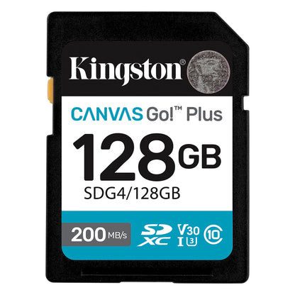 CARD Kingston 128GB XC Canvas Go Plus Gen4 200MB/s C10 UHS-I U3 V30