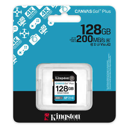 CARD Kingston 128GB XC Canvas Go Plus Gen4 200MB/s C10 UHS-I U3 V30