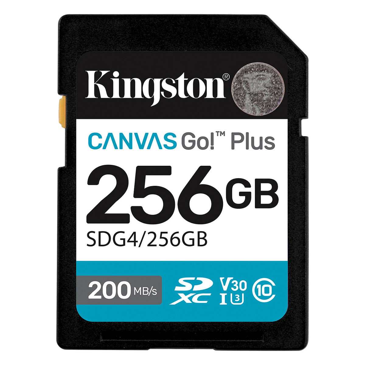 CARD KINGSTON 256GB XC Canvas Go Plus Gen4 200MB/s C10 UHS-I U3 V30
