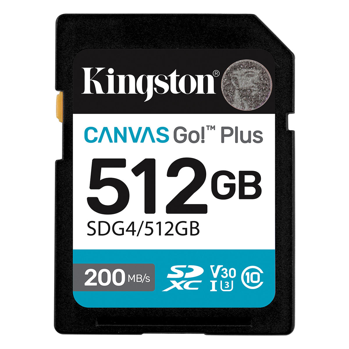 CARD Kingston 512GB XC Canvas Go Plus Gen4 200MB/s C10 UHS-I U3 V30