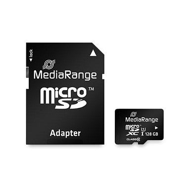CARD MediaRange MicroSD 128GB UHS-1 Cl.10 inkl. Adapter