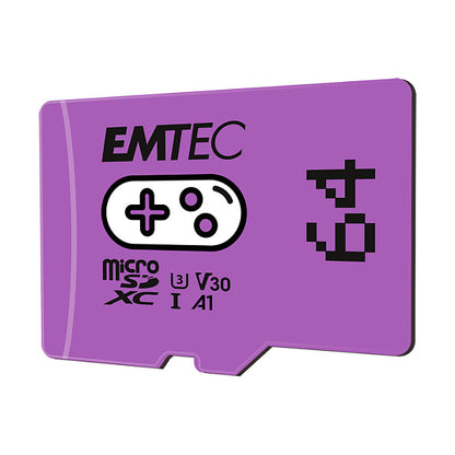 CARD Emtec m64GB UHS-I U3 V30 A1 Gaming Purple