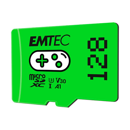 CARD Emtec m128GB UHS-I U3 V30 A1 Gaming Green