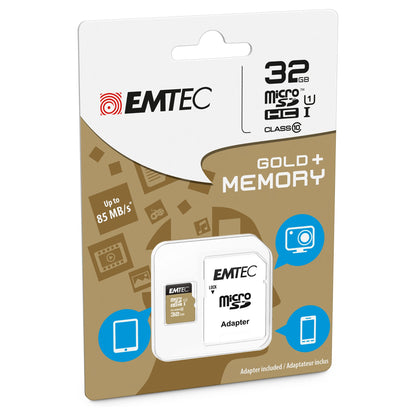 CARD Emtec m32GB UHS-I U1 EliteGold + Adapter